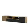 PETITS MEUBLES Meuble TV Auris 200 cm chêne artisan / noir mat
