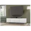 Meuble TV - AC-Déco - Surf - 4 portes - Blanc brillant - Design contem...