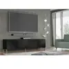 Meubles TV - AC-Déco - Meuble TV à 4 portes avec cadre doré "Surf" - N...