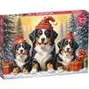 Puzzle 1000 pièces : Chiots des fêtes