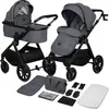 Lionelo Layla - Kinderwagen 2in1 - XXL SET - Veelzijdig en jaarrond - ...