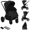 Lionelo Mika Plus Kinderwagen - All-Terrain Wielen - Lichtgewicht - Ve...