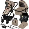 Poussette combinée 3en1 LIONELO Amber - Pack poussette canne Nacelle S...