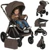 Poussette 2 en 1 LIONELO Layla - Nacelle - Sac à langer - Habillage pl...