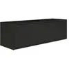 Meuble TV avec 2 abattants   FRAMME   noir   100 cm