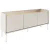 Meuble TV 3 portes   TOVI   cachemire / couleur chêne Lindberg  140 cm