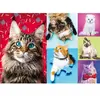Puzzle Trefl - Chats heureux, 1000 pièces
