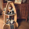 Grande Fusée Spatiale en bois avec accessoires à construire- Mamabrum- Garage enfant- 2 astronautes- 2 véhicules spatiaux-