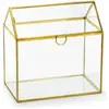 Party-Decoration Partydeco - Enveloppen Box - Glazen Doos met Gouden Randjes