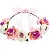 Party-Decoration Partydeco - Krans - Bloemenkroon Wit/Roze