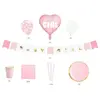 Party Deco Kit décoration Baby Shower ''It's a girl'' (49 pièces)