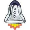 PartyDeco 6x bordje raket -