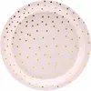 Party-Decoration Partydeco - Borden Polka Dots Gold (6 stuks)