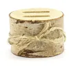 NO NAME Porte-alliances - Nature - Bûche en bois - Diamètre 6 cm - Style romantique - Intérieur