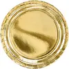 Party-Decoration Partydeco - Borden goud rond 23 cm (6stuks)