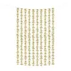 Party-Decoration Partydeco - Bloemen Backdrop Goud (1m x 2m)