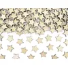 50 CONFETTIS BOIS ÉTOILES 2X2CM NATURE