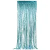 Partydeco Accessoire de fête Rideau 90 x 250 cm, bleu clair