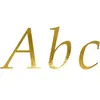 Party-Decoration Letter Stickers, gold ( 5 vellen)