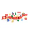 Kit calendrier de lavent DIY train de Noël - Multicolore