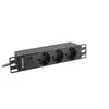Lanberg Pdu-03f-0200-bk Multiprise De Rack 10 Pouces 3 Prises Multiprise De Rack 8 Prises 2 M