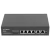 Commutateur LANBERG 6 PTOS 100MB 4xPOE+/2X Fast Ether 60W Rack 10"/19"