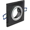 Spot de plafond BRILLANTE - encastrable - verre - noir - 9 x 9 cm