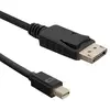Qoltec 50434 Câble DisplayPort Mini DisplayPort Noir 1,8 m