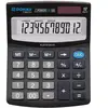 DONAU TECH/K-DT4124-01 Calculatrice de bureau à 12 chiffres Fonction racine 125 x 100 x 27 mm Couleur : noir Calculatrice avec affichage à 12 chiffres/Dual Power Solar - Fonctionnement sur piles /