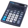 OFFICER PRODUCTS Donau TECH Office K-DT5081-01/Calculatrice de bureau à 8 chiffres 137 x 101 x 30 mm Couleur : noir/calculatrice Dual-Power Solar   Fonctionnement sur piles/design compact/Garantie 5 ans