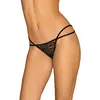 Pantheria String Met Kettinkjes - Zwart