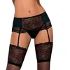 Obsessive Miamor Belt & String - Erotische Lingerieset - Maat L/XL - Zwart