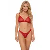 Obsessive - Crimessa Lingerieset - Rood