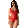 Obsessive - Aliosa Teddy Body - L/XL - Rood