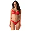 Obsessive - Aliosa Lingerie set - L/XL - Rood