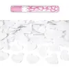 CANON À CONFETTIS CÂ UR BLANC 40CM  Blanc