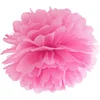 Pompon à suspendre en papier fuchsia 25 cm - Rose