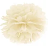 Merkloos / Sans marque Pompon Vanille Creme 25cm