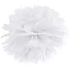 PartyDeco POMPON PAPIER SOIE BLANC 25CM