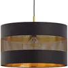 EULUNA Suspension Tago, À Une Lampe, Noire/Dorée
