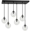 Emibig COSMO Plafonnier suspendu Cosmo noir Globe Cluster avec abat-jo...