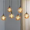 Emibig COSMO Plafonnier suspendu Cosmo noir Globe Cluster avec abat-jo...