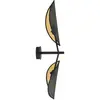 Emibig VENE Applique Vene Black Designer avec abat-jour en tissu noir ...