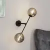 Emibig LINEAR Applique murale contemporaine linéaire noire avec abat-j...