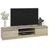 Ensemble meuble TV pour le salon AKORD presentoir + meuble TV Chêne So...