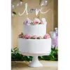 PartyDeco Cake Topper Love - Zilver