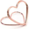 Marque-places coeurs or rose 2,5 cm - NO NAME - Blanc - Adulte - Rose gold