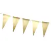 Partydeco - Vlaggenlijn Goud (13 cm) - 2,1 m