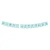 PartyDeco Letterslinger - Verjaardag Slinger - Happy Birthday - Blauw Goud
