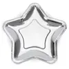 Merkloos / Sans marque Zilveren Borden Ster 23cm 6st